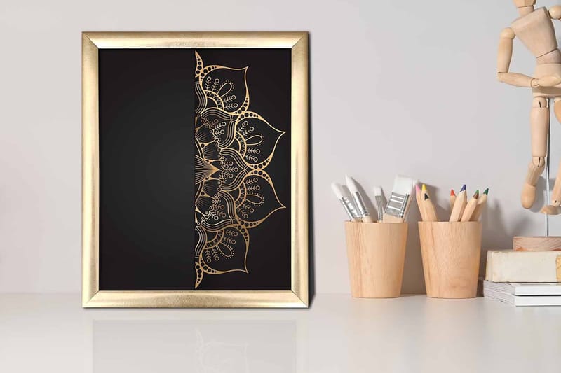 Taulu Floral kehyksellä Monivärinen - 23,5x28,5 cm - Sisustustuotteet - Taulu & taide