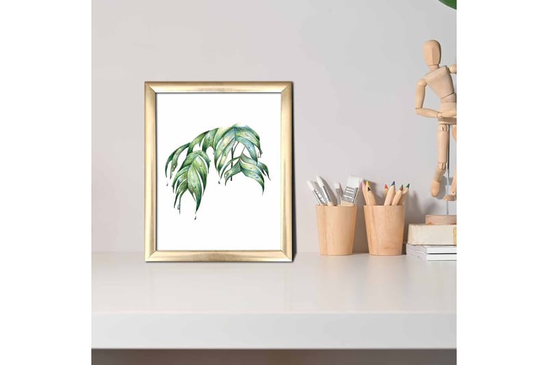 Taulu Floral kehyksellä Monivärinen - 23,5x28,5 cm - Sisustustuotteet - Taulu & taide