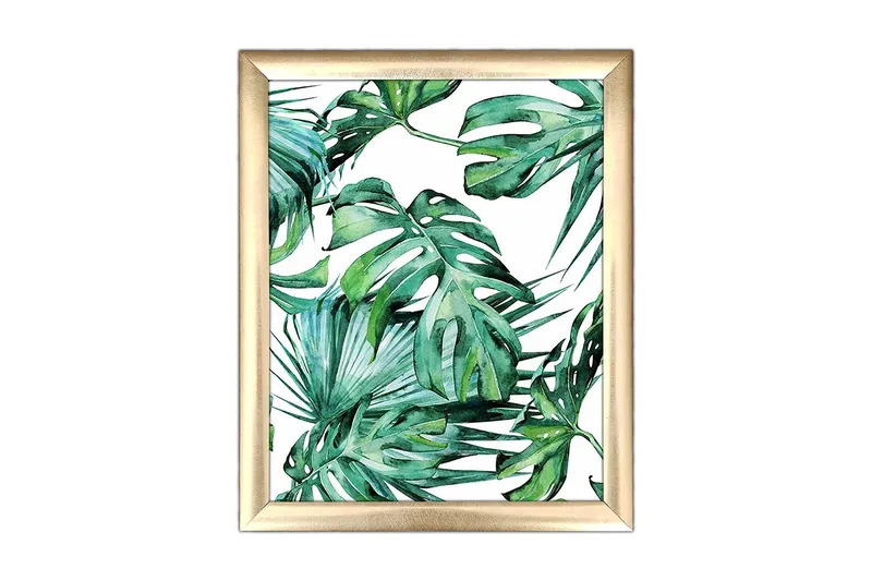 Taulu Floral kehyksellä Monivärinen, 23,5x28,5 cm