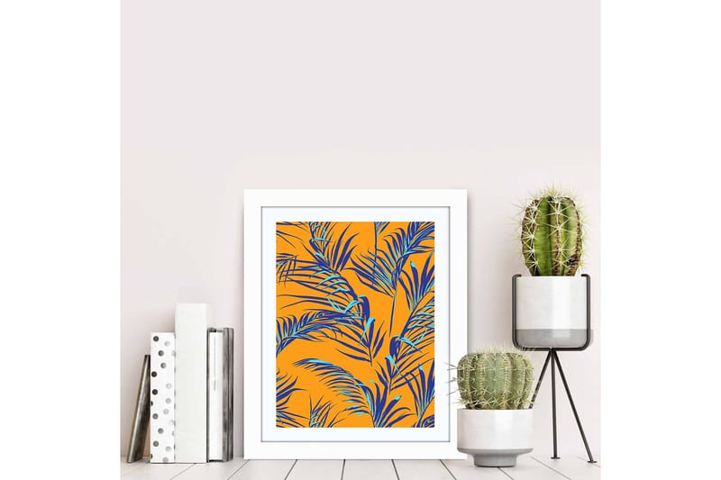 Taulu Floral kehyksellä Monivärinen - 23,5x28,5 cm - Sisustustuotteet - Taulu & taide