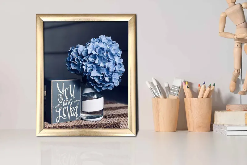 Taulu Floral kehyksellä Monivärinen - 23,5x28,5 cm - Sisustustuotteet - Taulu & taide