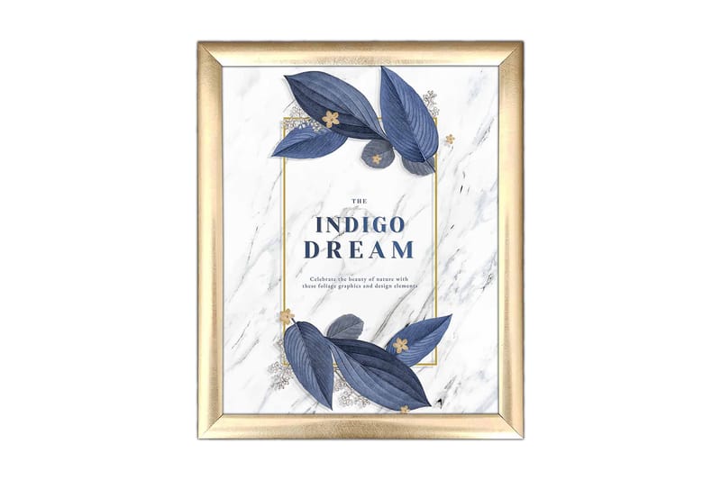 Taulu Floral kehyksellä Monivärinen, 23,5x28,5 cm