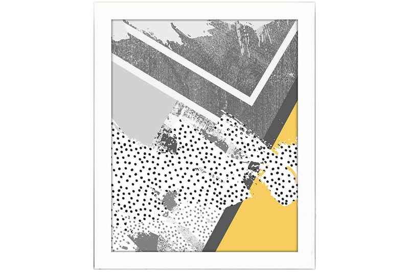 Taulu Geometric kehyksellä Monivärinen - 23,5x28,5 cm - Sisustustuotteet - Taulu & taide