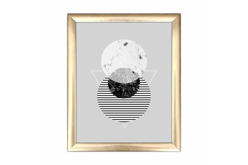 Taulu Geometrical kehyksellä Monivärinen, 23,5x28,5 cm