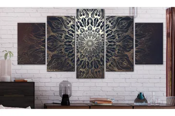 Taulu Hypnosis 5 Parts Brown Wide 200x100 - Artgeist sp. z o. o. - Sisustustuotteet - Taulu & taide - Canvas-taulu