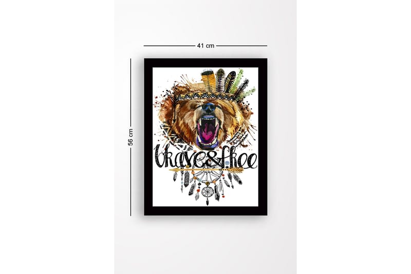 Taulu kehyksellä Monivärinen - 41x56 cm - Sisustustuotteet - Taulu & taide