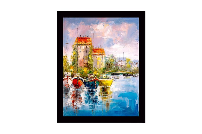 Taulu kehyksellä Monivärinen - 41x56 cm - Sisustustuotteet - Taulu & taide