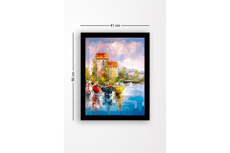 Taulu kehyksellä Monivärinen - 41x56 cm - Sisustustuotteet - Taulu & taide