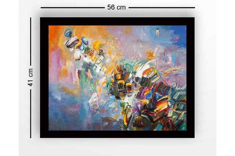 Taulu kehyksellä Monivärinen - 41x56 cm - Sisustustuotteet - Taulu & taide