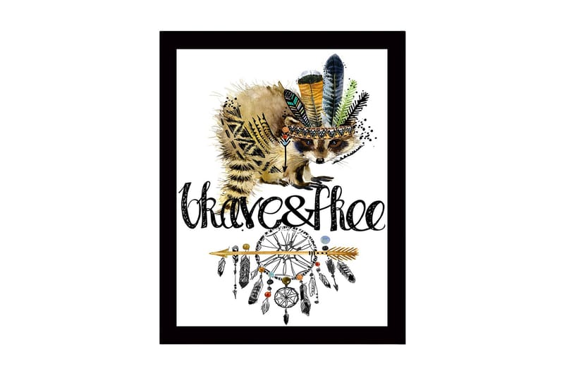 Taulu kehyksellä Monivärinen, 41x56 cm