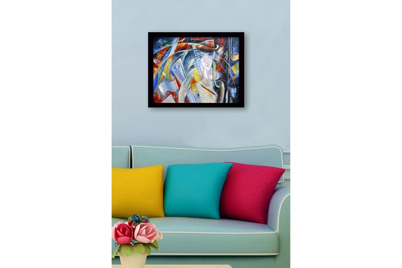 Taulu kehyksellä Monivärinen - 41x56 cm - Sisustustuotteet - Taulu & taide