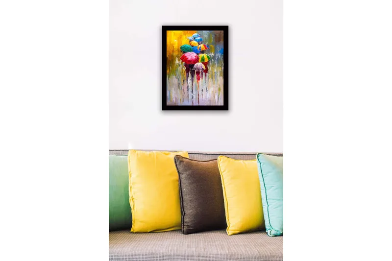 Taulu kehyksellä Monivärinen - 41x56 cm - Sisustustuotteet - Taulu & taide