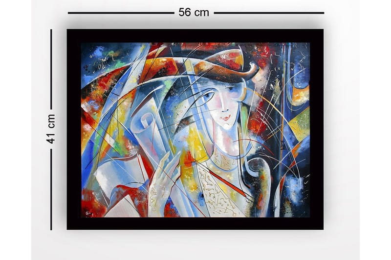 Taulu kehyksellä Monivärinen - 41x56 cm - Sisustustuotteet - Taulu & taide