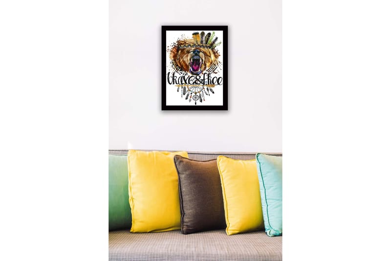 Taulu kehyksellä Monivärinen - 41x56 cm - Sisustustuotteet - Taulu & taide