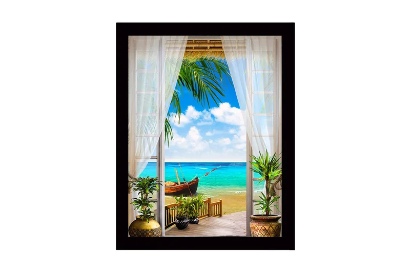 Taulu kehyksellä Monivärinen, 41x56 cm