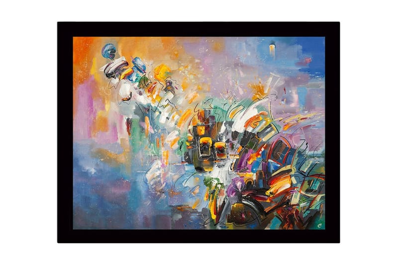 Taulu kehyksellä Monivärinen, 41x56 cm