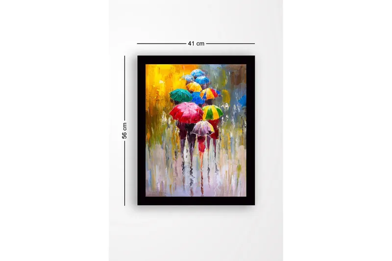 Taulu kehyksellä Monivärinen - 41x56 cm - Sisustustuotteet - Taulu & taide