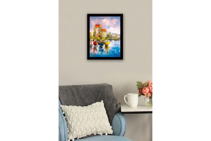 Taulu kehyksellä Monivärinen - 41x56 cm - Sisustustuotteet - Taulu & taide