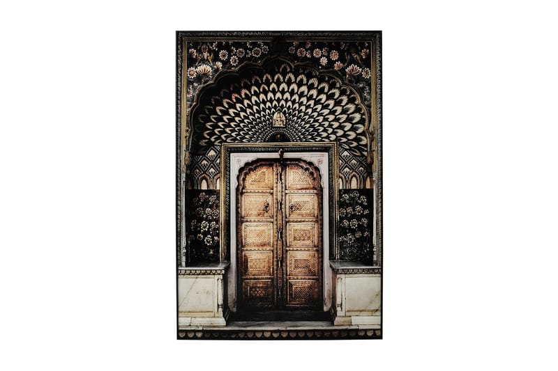 Taulu Keltainen Ovi, 80x120 cm Monivärinen