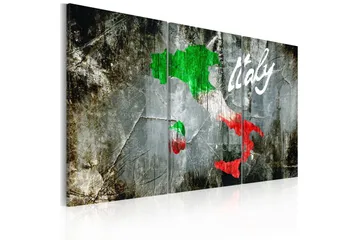 Taulu Konstnärlig Karta Över Italien Triptyk 60x40 - Artgeist sp. z o. o. - Sisustustuotteet - Taulu & taide - Canvas-taulu