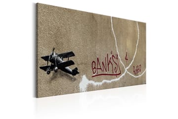 Taulu Love Plane by Banksy 120x80