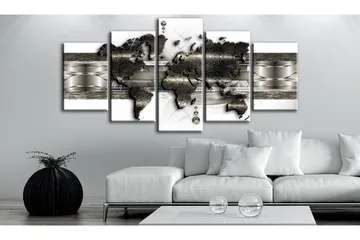 Taulu Metal World Map II 100x50 - Artgeist sp. z o. o. - Sisustustuotteet - Taulu & taide - Canvas-taulu