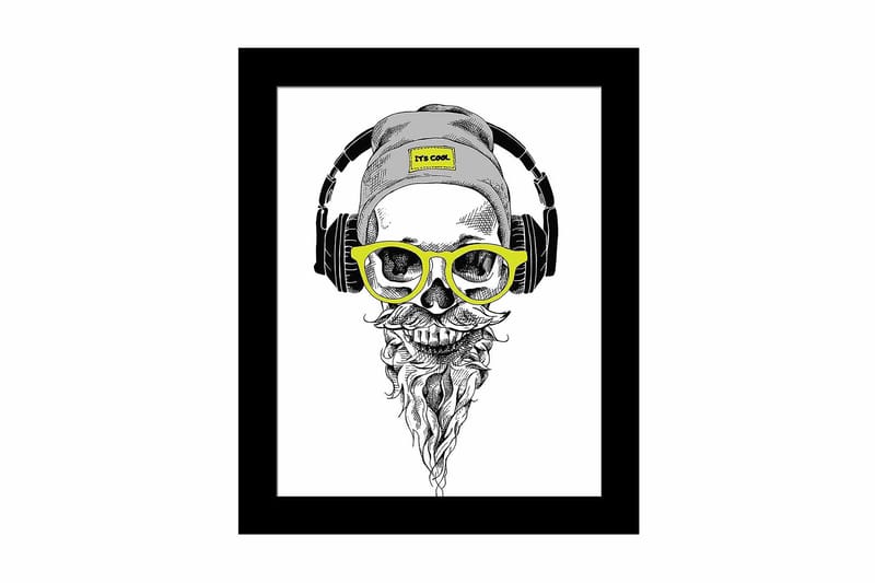 Taulu Music kehyksellä Monivärinen - 23,5x28,5 cm - Sisustustuotteet - Taulu & taide