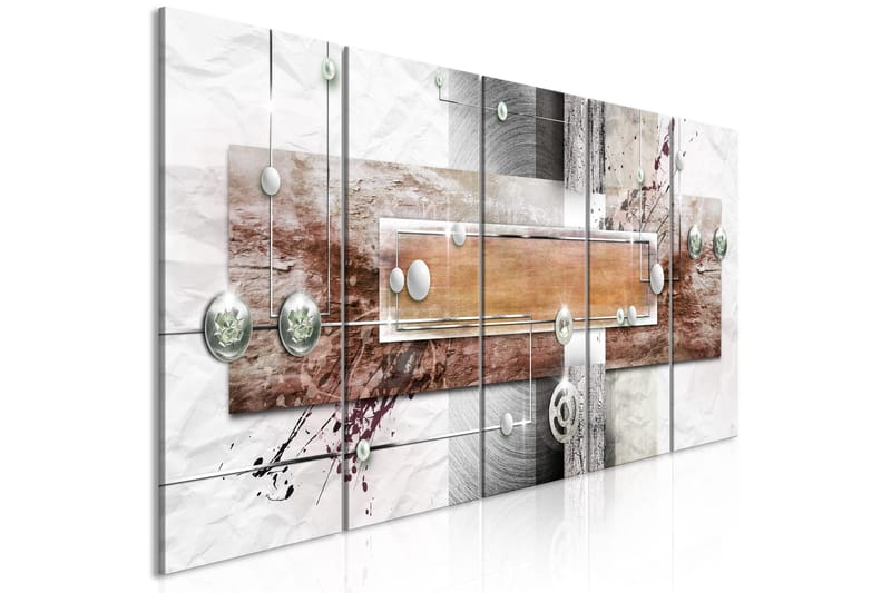 Taulu Mysterious Mechanism 5 Parts Narrow Brown 225x90 - Artgeist sp. z o. o. - Sisustustuotteet - Taulu & taide - Canvas-taulu
