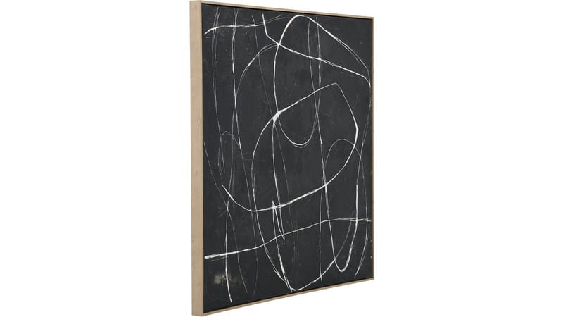 Taulu NFG Tay 100x100 cm 100x100 cm - valkoinen tummaa taustaa vasten - Sisustustuotteet - Taulu & taide - Öljymaalaus