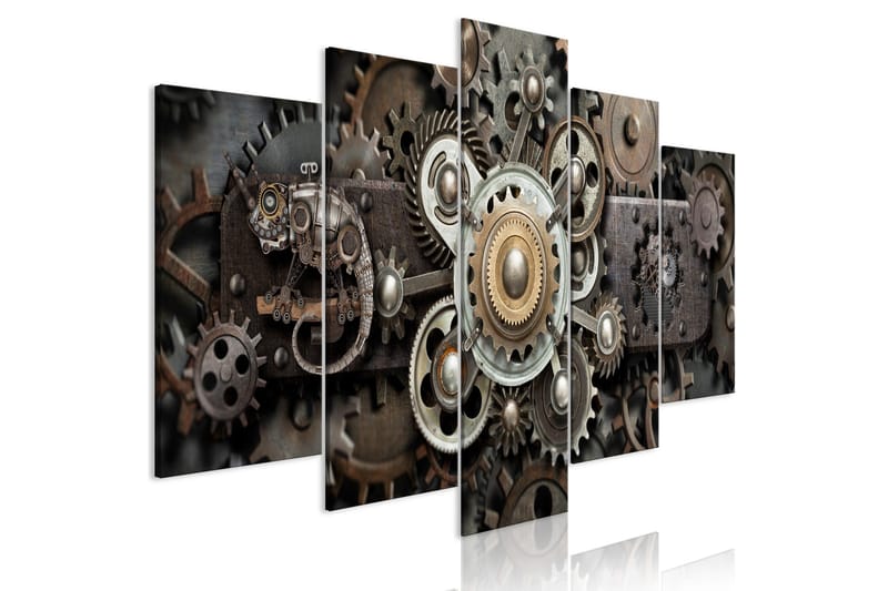 Taulu Old Mechanism 5 Parts Wide 200x100 - Artgeist sp. z o. o. - Sisustustuotteet - Taulu & taide - Canvas-taulu