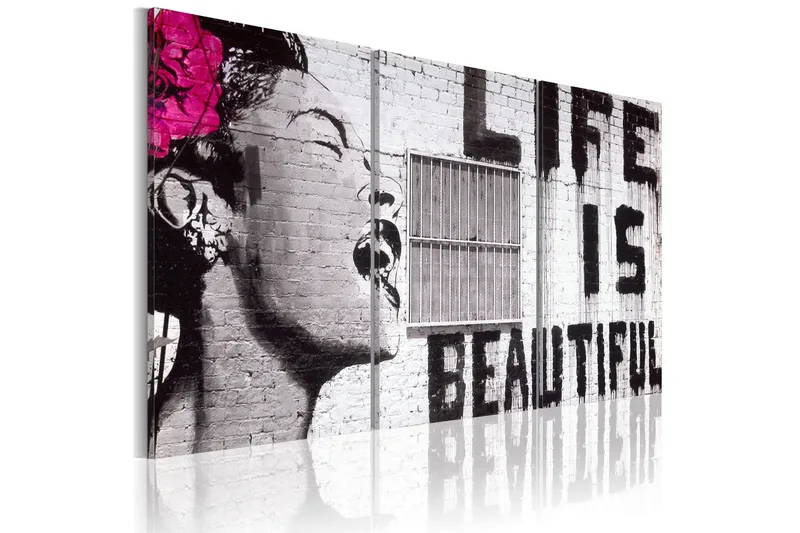 Taulu Onnellinen Motto 120x60, Artgeist sp. z o. o.