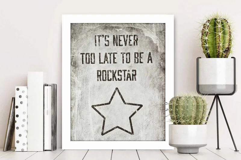 Taulu Sayings kehyksellä Monivärinen - 23,5x28,5 cm - Sisustustuotteet - Taulu & taide