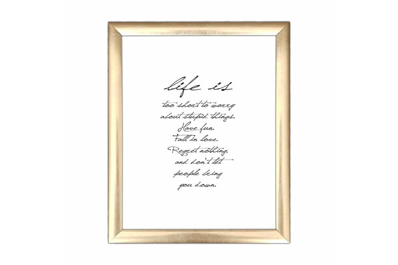 Taulu Sayings kehyksellä Monivärinen - 23,5x28,5 cm - Sisustustuotteet - Taulu & taide