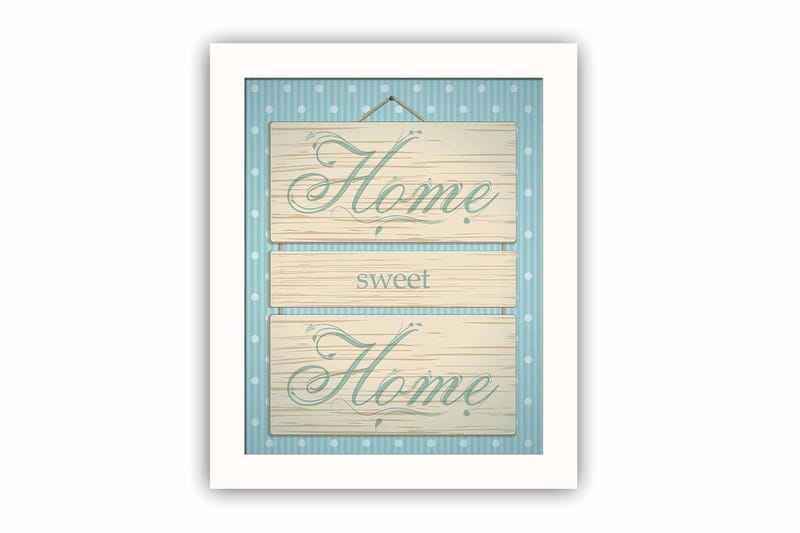Taulu Sayings kehyksellä Monivärinen - 23,5x28,5 cm - Sisustustuotteet - Taulu & taide