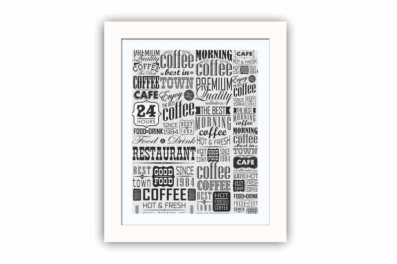 Taulu Sayings kehyksellä Monivärinen - 23,5x28,5 cm - Sisustustuotteet - Taulu & taide