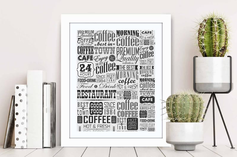 Taulu Sayings kehyksellä Monivärinen - 23,5x28,5 cm - Sisustustuotteet - Taulu & taide