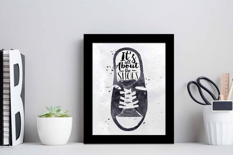 Taulu Sayings kehyksellä Monivärinen - 23,5x28,5 cm - Sisustustuotteet - Taulu & taide