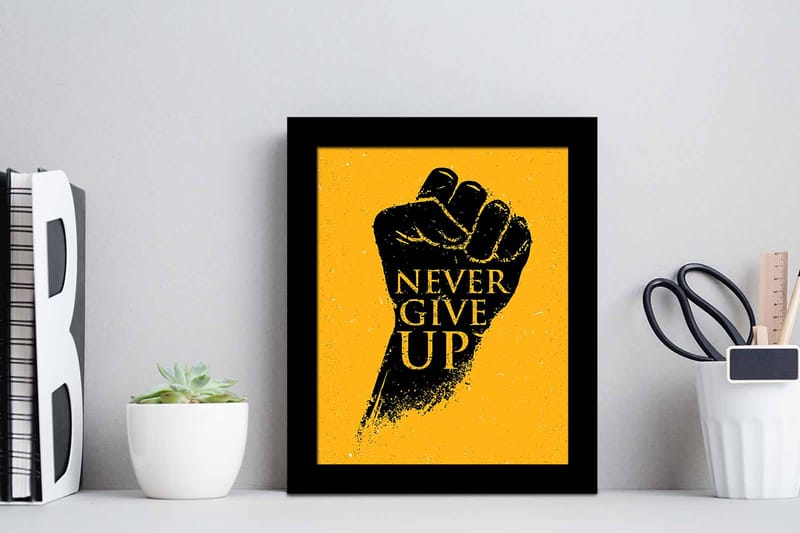 Taulu Sayings kehyksellä Monivärinen - 23,5x28,5 cm - Sisustustuotteet - Taulu & taide