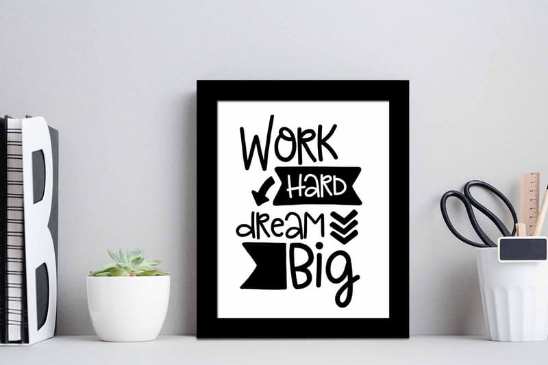 Taulu Sayings kehyksellä Monivärinen - 23,5x28,5 cm - Sisustustuotteet - Taulu & taide