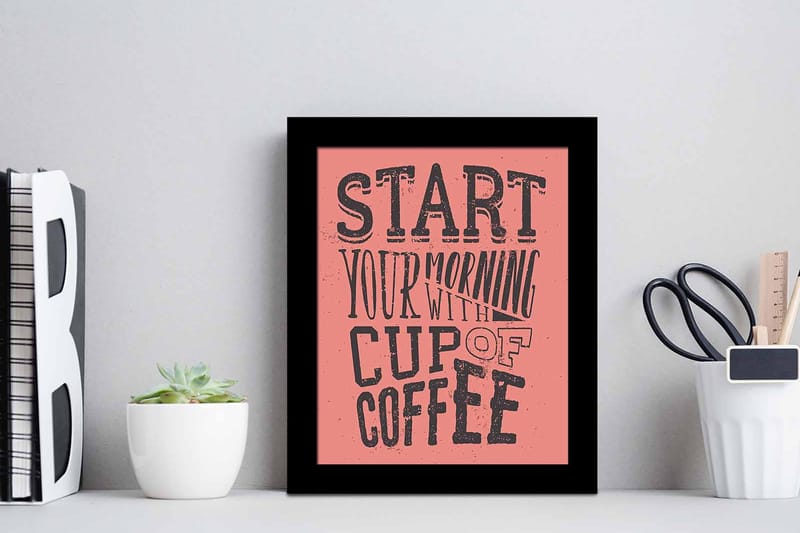 Taulu Sayings kehyksellä Monivärinen - 23,5x28,5 cm - Sisustustuotteet - Taulu & taide