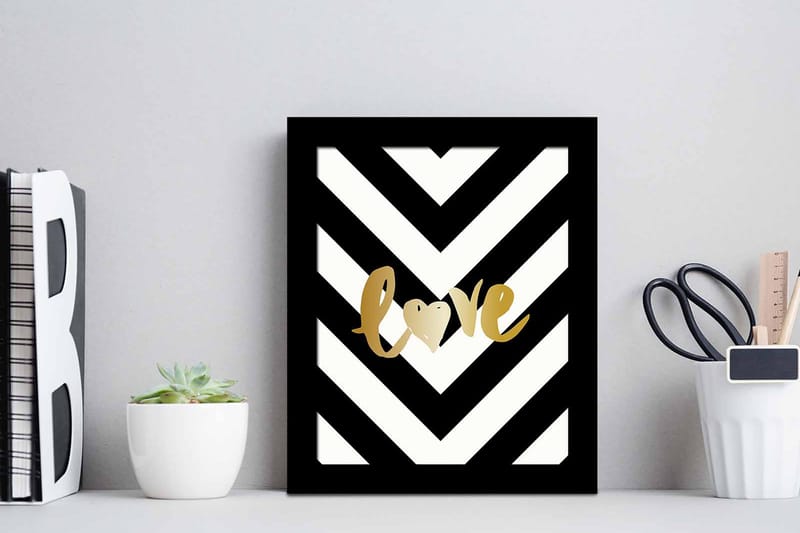 Taulu Sayings kehyksellä Monivärinen - 23,5x28,5 cm - Sisustustuotteet - Taulu & taide