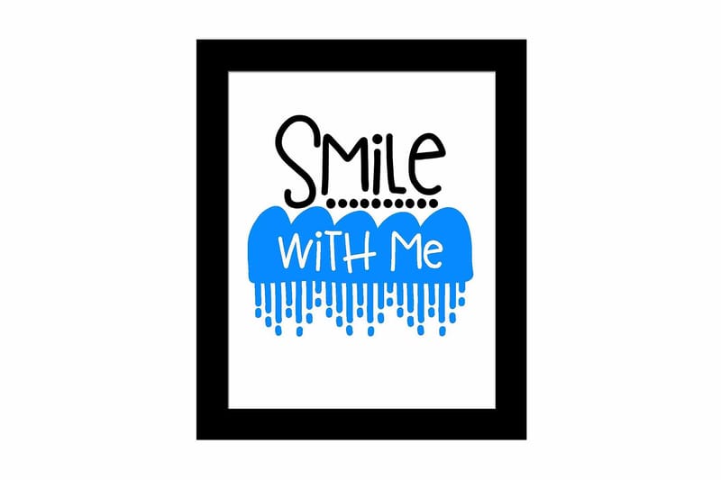 Taulu Sayings kehyksellä Monivärinen, 23,5x28,5 cm