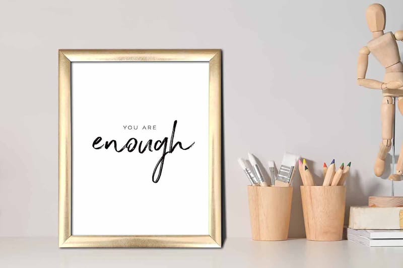 Taulu Sayings kehyksellä Monivärinen - 23,5x28,5 cm - Sisustustuotteet - Taulu & taide