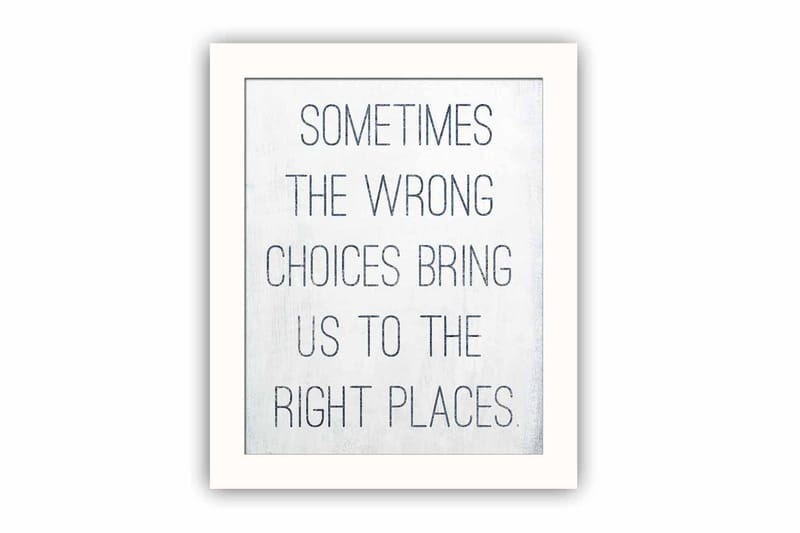 Taulu Sayings kehyksellä Monivärinen, 23,5x28,5 cm