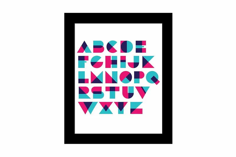 Taulu Sayings kehyksellä Monivärinen, 23,5x28,5 cm