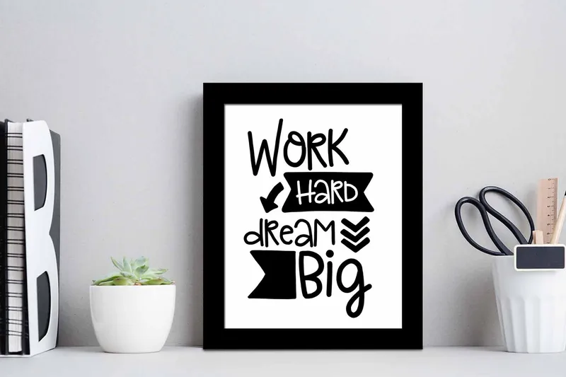 Taulu Sayings kehyksellä Monivärinen - 23,5x28,5 cm - Sisustustuotteet - Taulu & taide