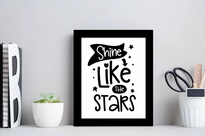 Taulu Sayings kehyksellä Monivärinen - 23,5x28,5 cm - Sisustustuotteet - Taulu & taide