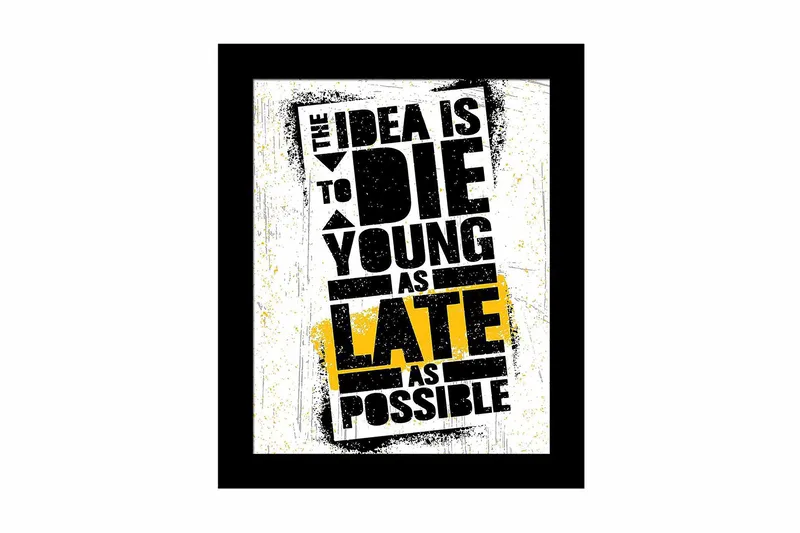 Taulu Sayings kehyksellä Monivärinen, 23,5x28,5 cm