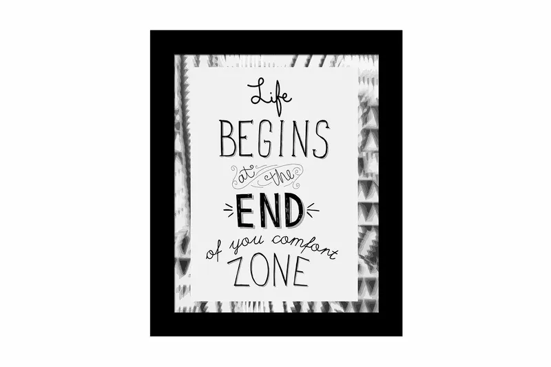 Taulu Sayings kehyksellä Monivärinen, 23,5x28,5 cm