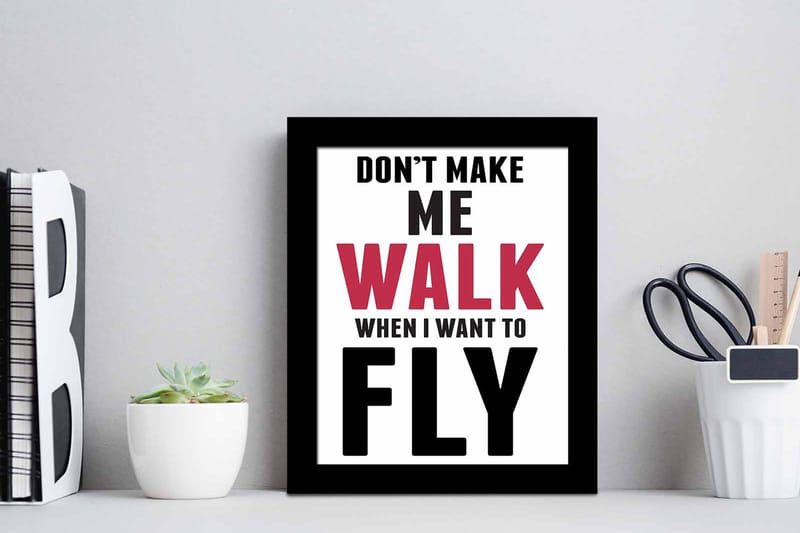 Taulu Sayings kehyksellä Monivärinen - 23,5x28,5 cm - Sisustustuotteet - Taulu & taide